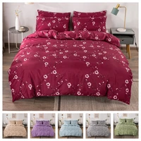 2 or 3pcs bedding set flowers printing soft duvet cover sets with zipper closure 1 quilt cover 12 pillowcases useuau size