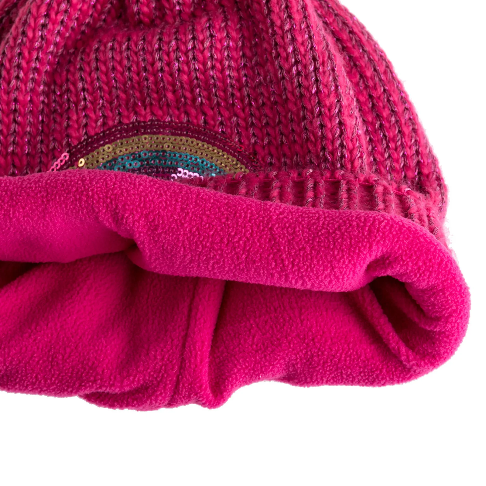 

Sagace 2021 New Gloves Winter Outdoor Fasion Kids Rainbow Print Pompom Ball Hat Solid Scarf Knitte Gloves Sets