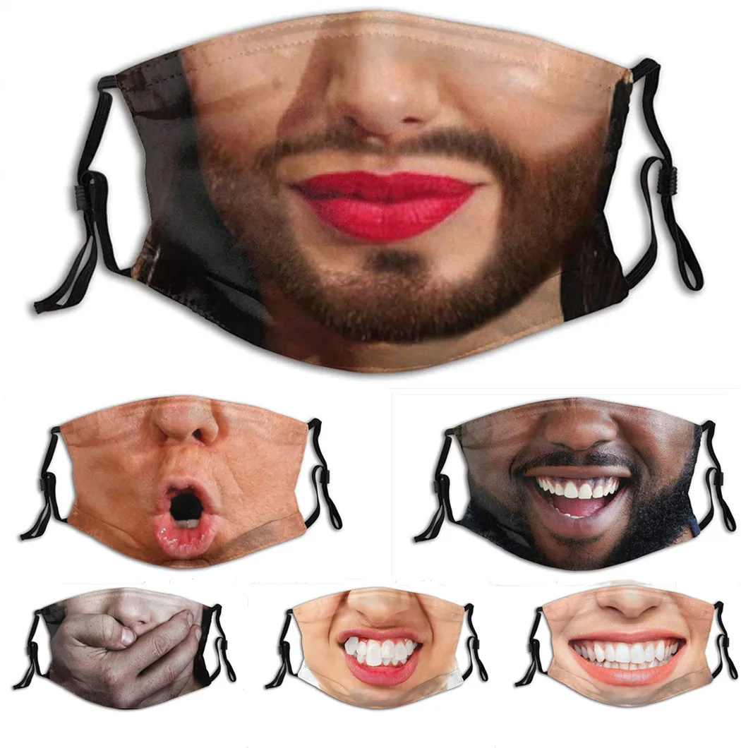 

Masque lavable Men Women Funny Pattern Cotton masque mascarilla reusable facemask cubre bocas mascara facial Halloween cosplay