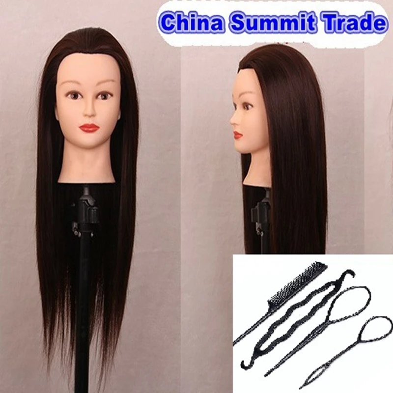 Коричневые тренировочные манекены парикмахерские для парикмахерской