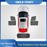 for mazda 6 atenza 2020 2021 car door uv protection curtain sun visor mesh shield side window sun block sun shade accessories