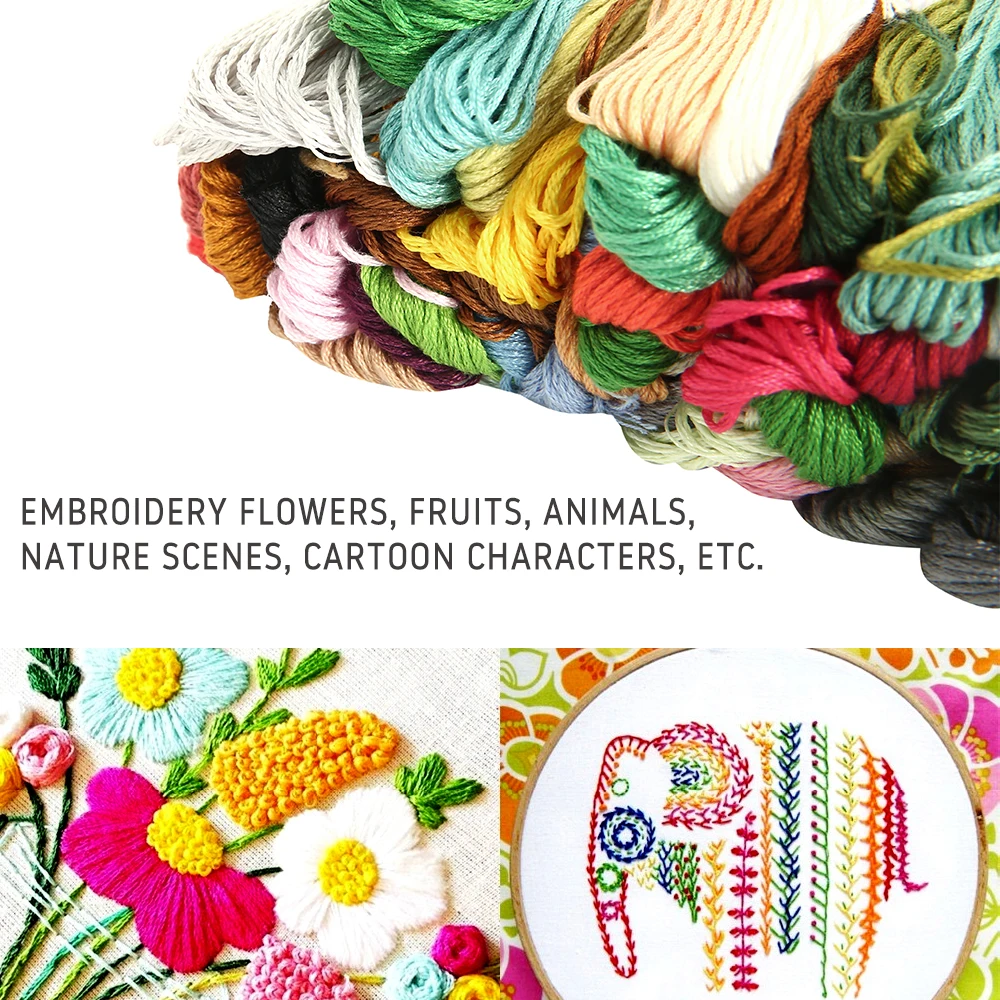 150 хлопковых нитей для вышивки крестиком шитье нитью моток пряжи ремесло|Нитки