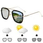 Очки солнцезащитные мужскиеженские фотохромные, поляризационные солнцезащитные очки-хамелеоны в винтажном стиле, Тони Старк, Железный человек, бесплатная доставка в Бразилию