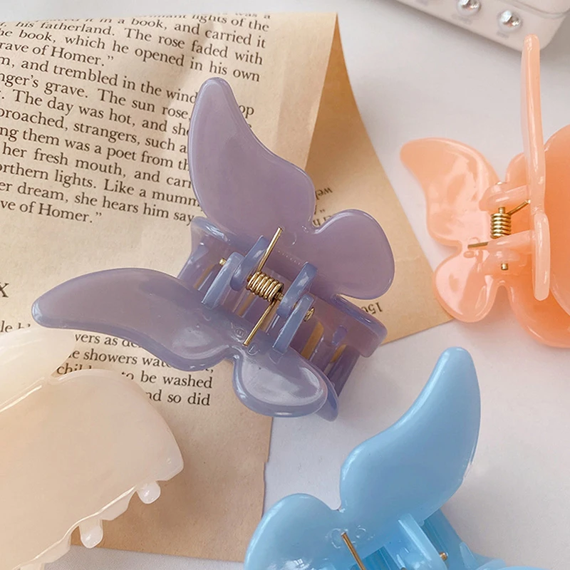 Хороший подарок на день матери заколка для волос с бабочкой поймать Grap сзади