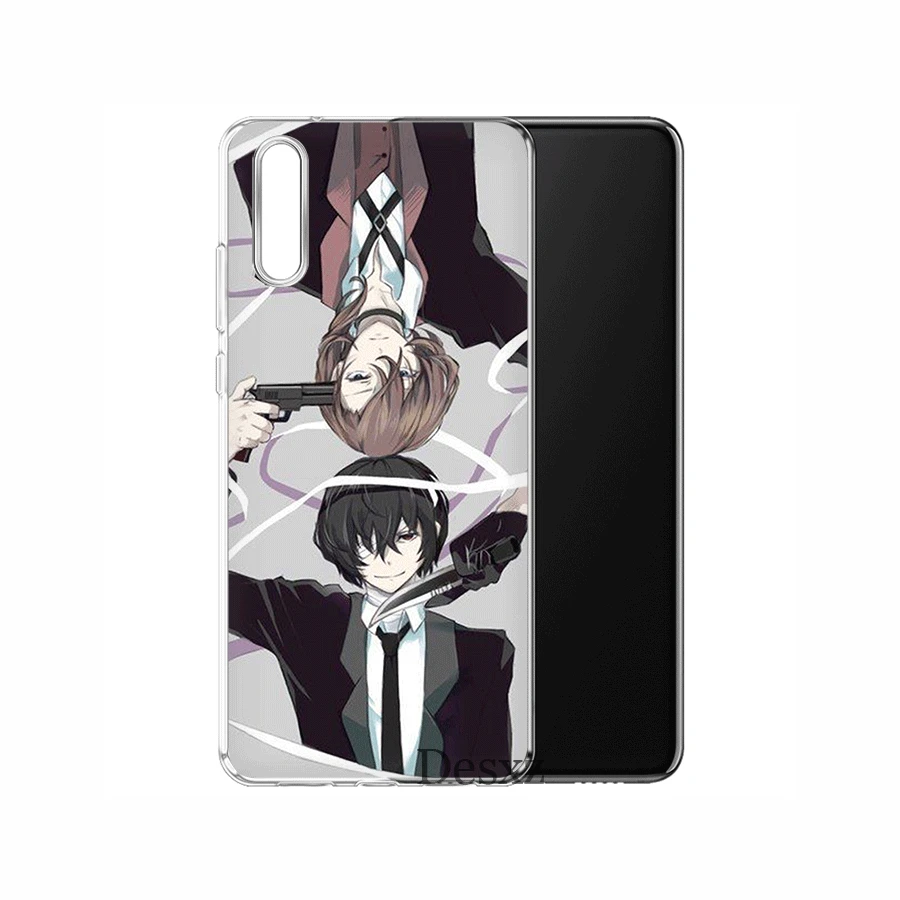 Чехол для мобильного телефона Huawei Honor View 20 Lite Pro 6A 6C 7A 8 8X 9 9X 10 Play Hard Cover Anime Bungou Stray