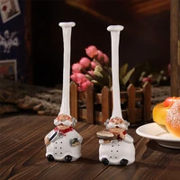 elimelim set of 2 high quality chef kitchen decor resin model kit figurines decoration statuette free shipping