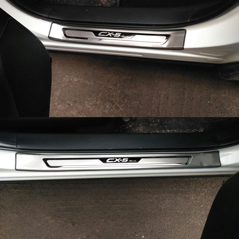 Накладка на порог двери для Mazda CX-5 CX 5 CX5 2017 2018 2019 2020 | Автомобили и мотоциклы