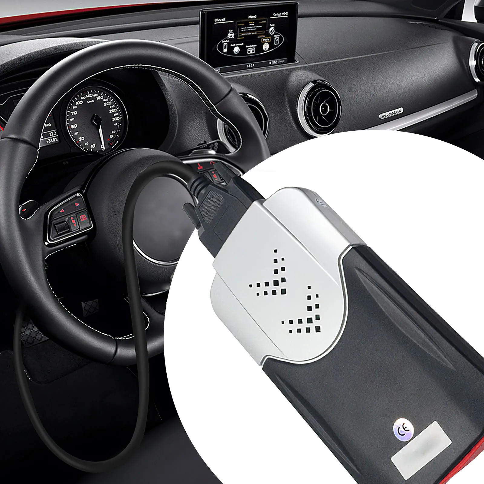 

1 Set Car OBD2 Scanner Tool Set Diagnostic Scanner DS150 V3 New VCI 150E CDP TCS to Read & Erase Fault Codes & SLR All Systems