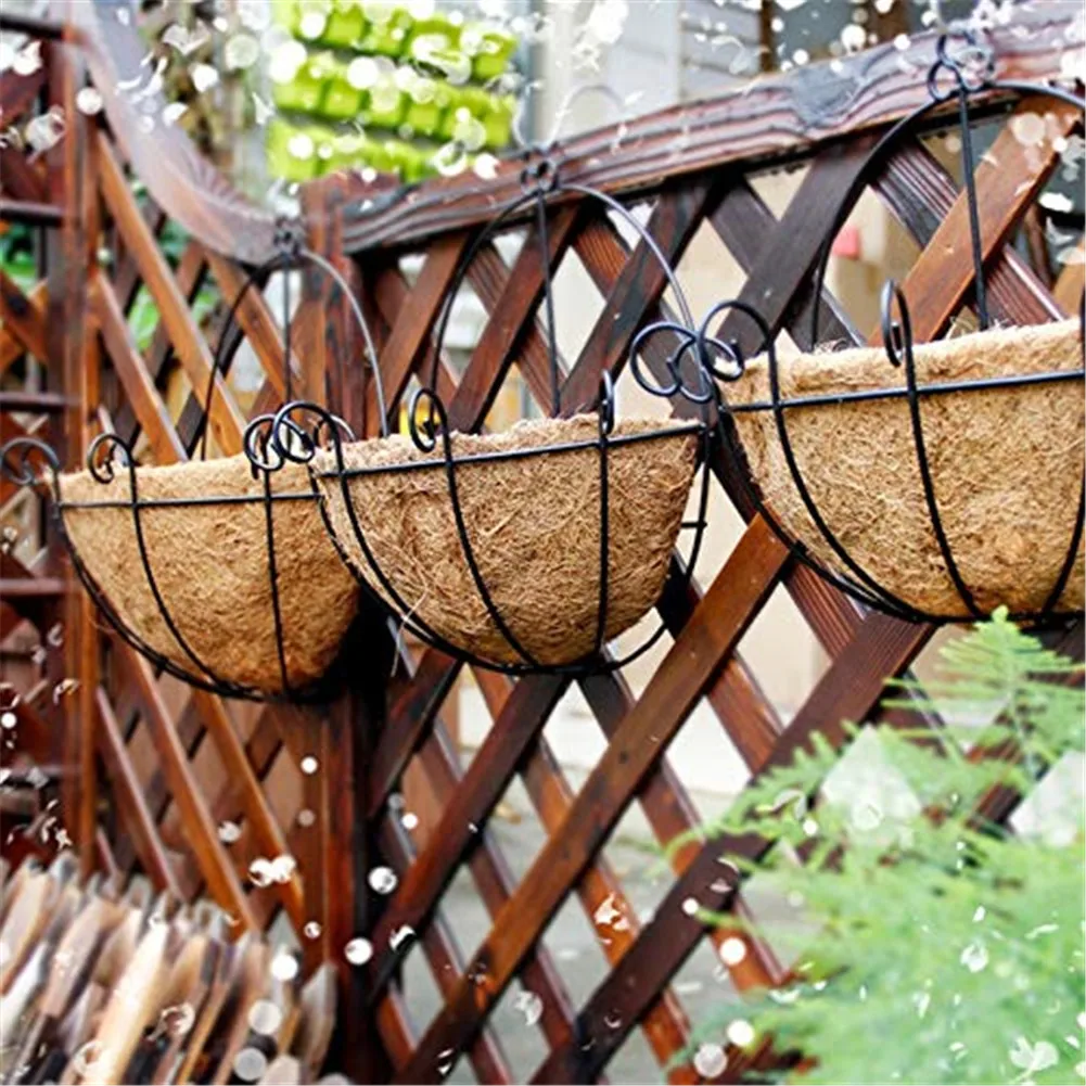 

Подвесная круглая подкладка из кокосового волокна для подвешивания корзины для дома, сада, балкона