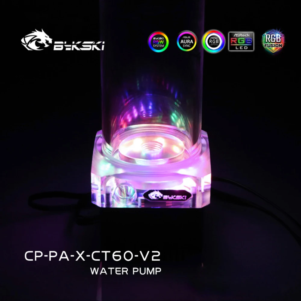 Цельный насос и резервуар Bykski A-RGB 5 В для воды 300 л/ч бак 3 м алюминиевое водяное