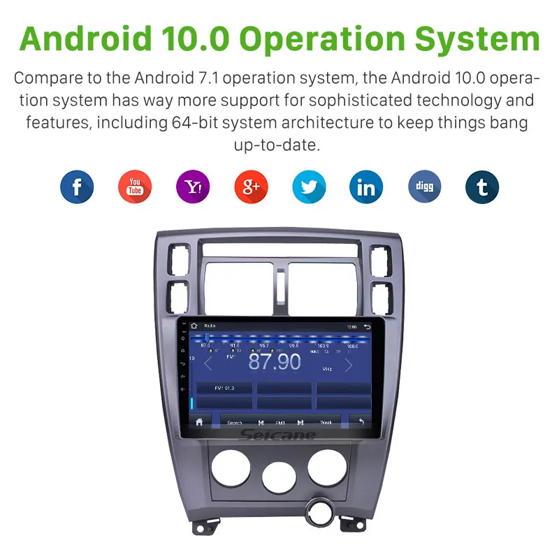Seicane Android 10 0 DSP автомобильное радио GPS мультимедийный плеер головное устройство