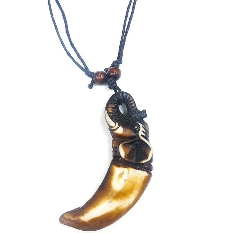 Винтажное ожерелье с Львом подвеска в виде слона дельфинами кулон Гепард резная