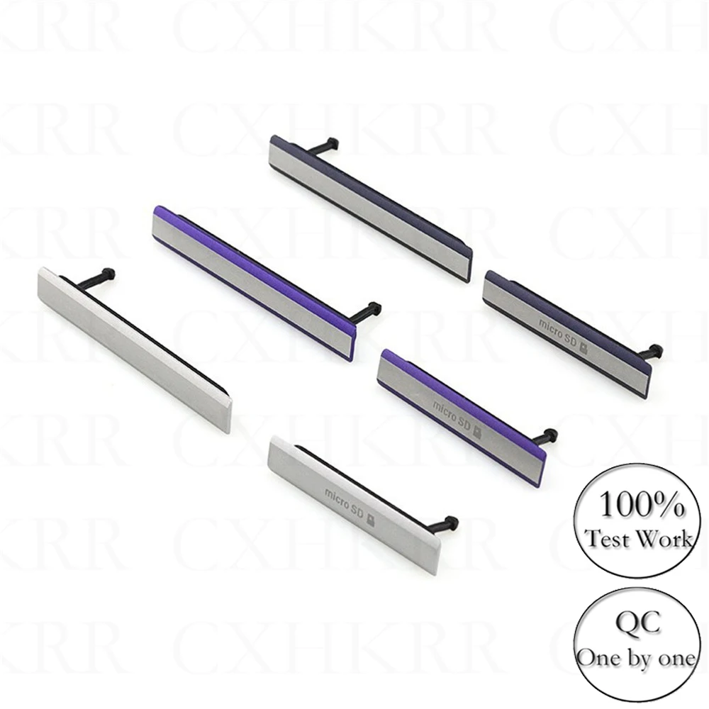 

CXHKRR Repair Micro SD USB + SIM Card Slot Dust Plug Cover Charging Port for Sony Xperia Z2 D6503 L50W D6502 D6543 dust cover