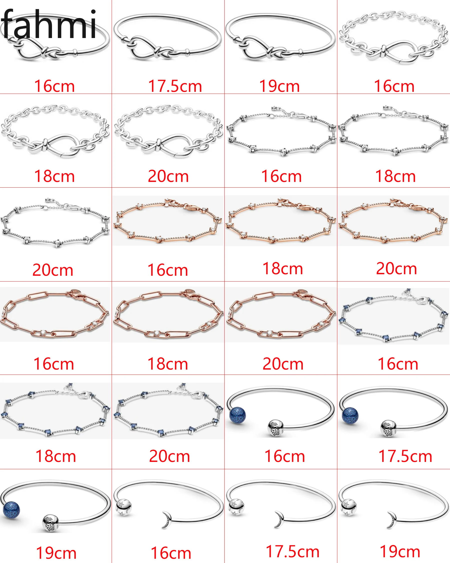 

Fahmi New Style 925 Sterling Silver Fashion DIY Cartoon Creative Basic Chain Bracelet Jewelry Factory Direct Sales