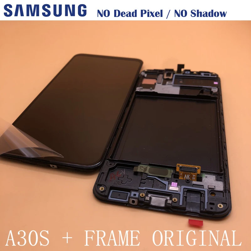 Оригинальный SUPER AMOLED для Samsung Galaxy A30s A307F A307 A307FN A30 A305 A305F A305FD ЖК-дисплей сенсорный