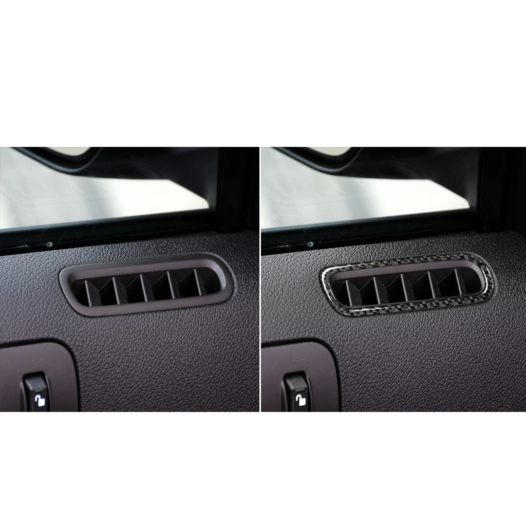 

Car Accessories Carbon Fiber Center Control Left and Right Air Outlet Decor Stickers For Ford Mustang 2009-2013