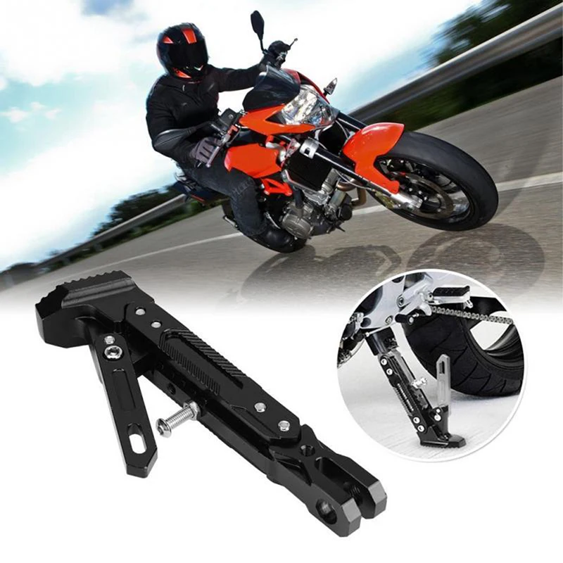 

Motorcycle Accessories Motor Scooter Modified Tripod Horizon Bracket High Quality Aluminum Alloy Adjustable Side Stands