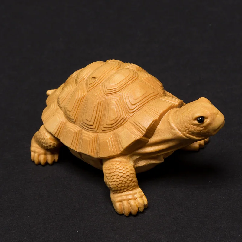 6 9 см статуя черепахи самшит талисман в виде животного фэн шуй для украшения
