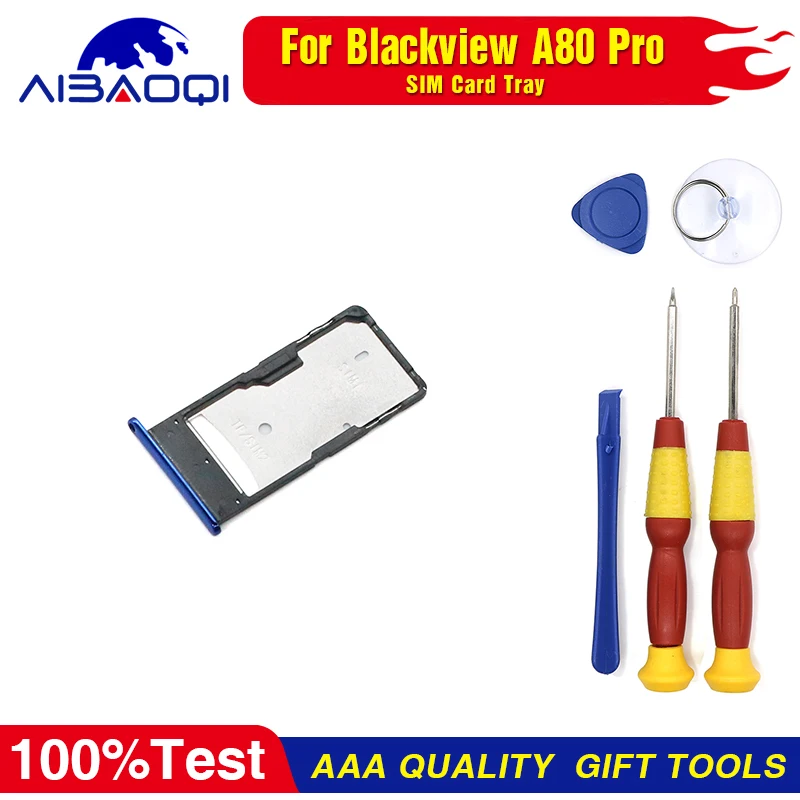 

Держатель для Sim-карты для смартфона Blackview A80 Pro, отличные запасные части, Бесплатные инструменты