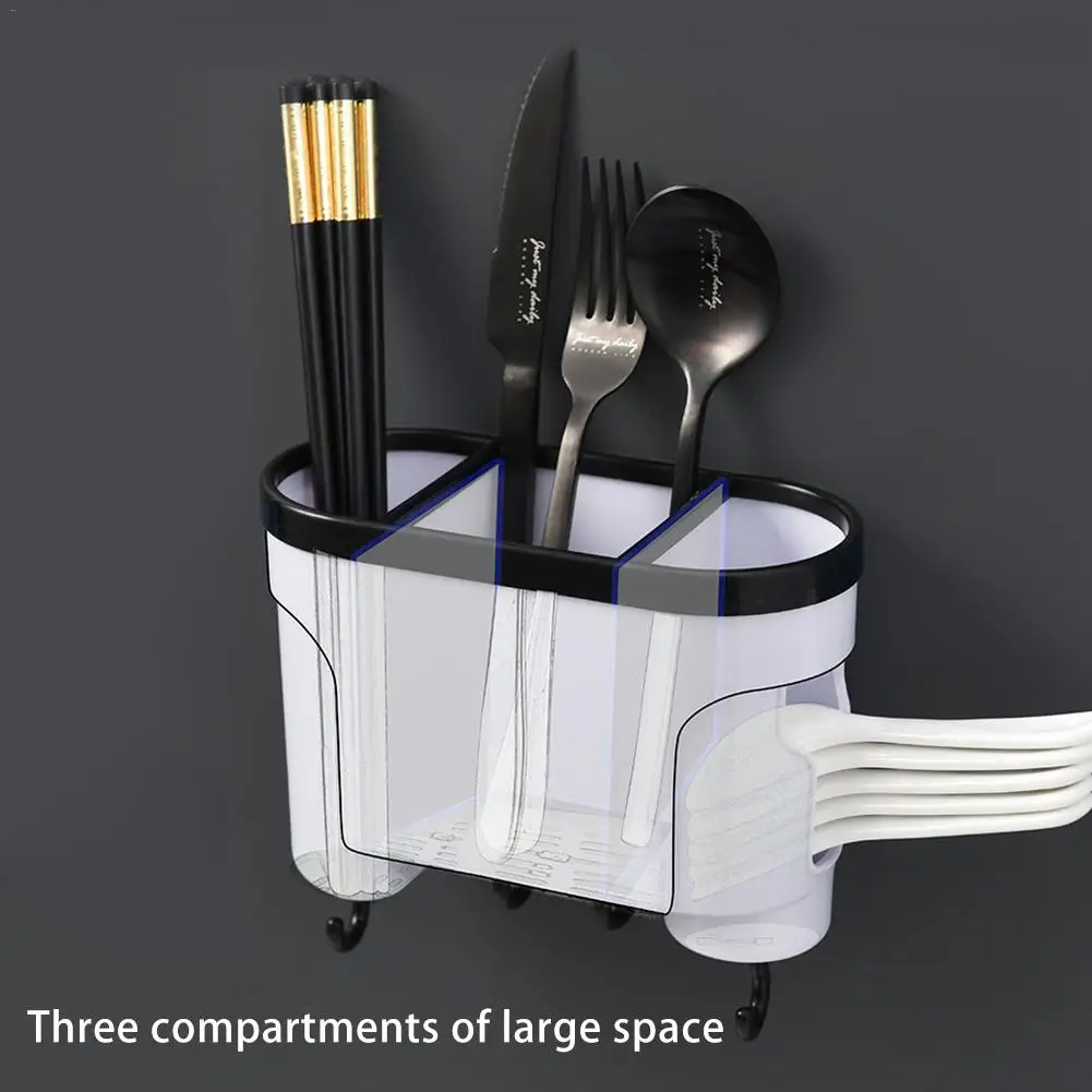 Кухонная полка для хранения столовых приборов Бесплатная Пробивка настенная