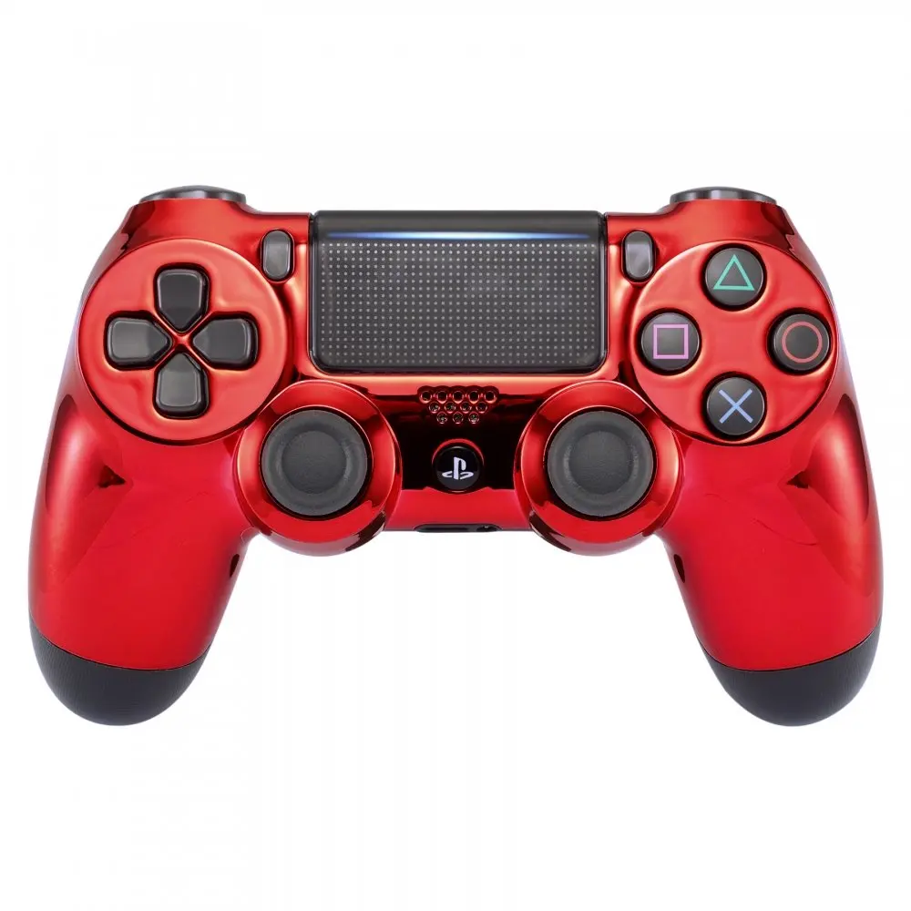 Хром Edition спереди Корпус Оболочка Чехол, запасных частей для Playstation 4 PS4 тонкий PS4 Pro JDM-040 JDM-030 JDS-030 контроллер