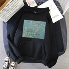 Женская толстовка в стиле Харадзюку, повседневный свитшот в стиле хип-хоп, свитер с картиной Ван Гога маслом, зимняя теплая одежда с длинным рукавом