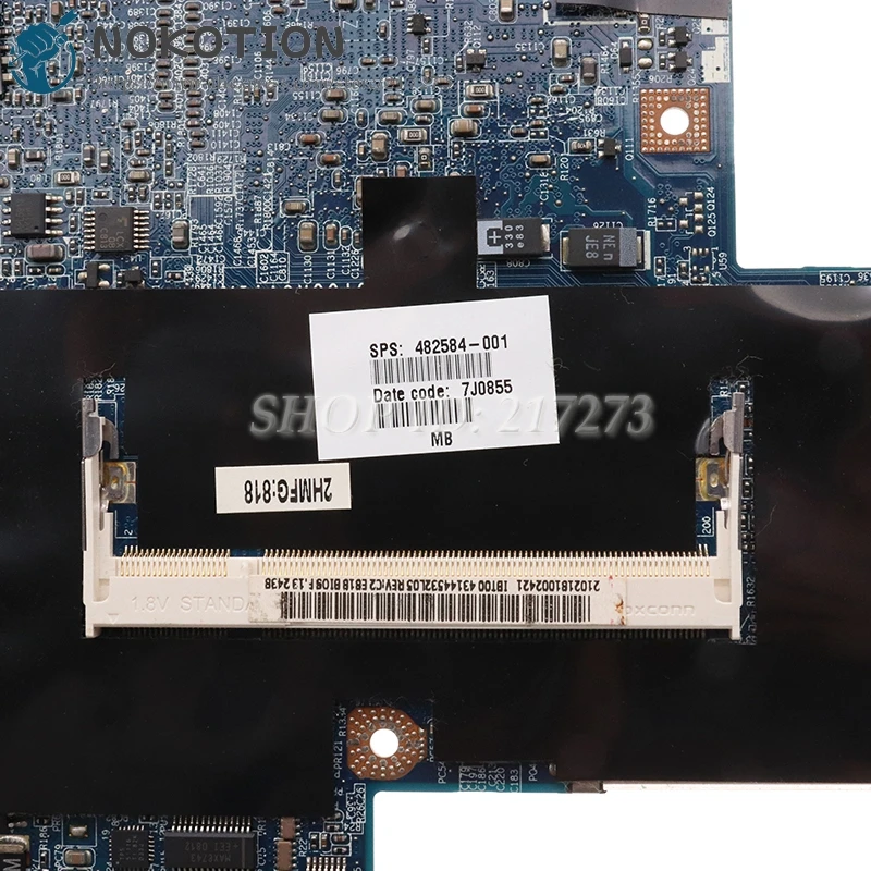 NOKOTION 482583 001 482584 446403 для HP Compaq 6910P материнская плата ноутбука PM45 DDR2 Бесплатный