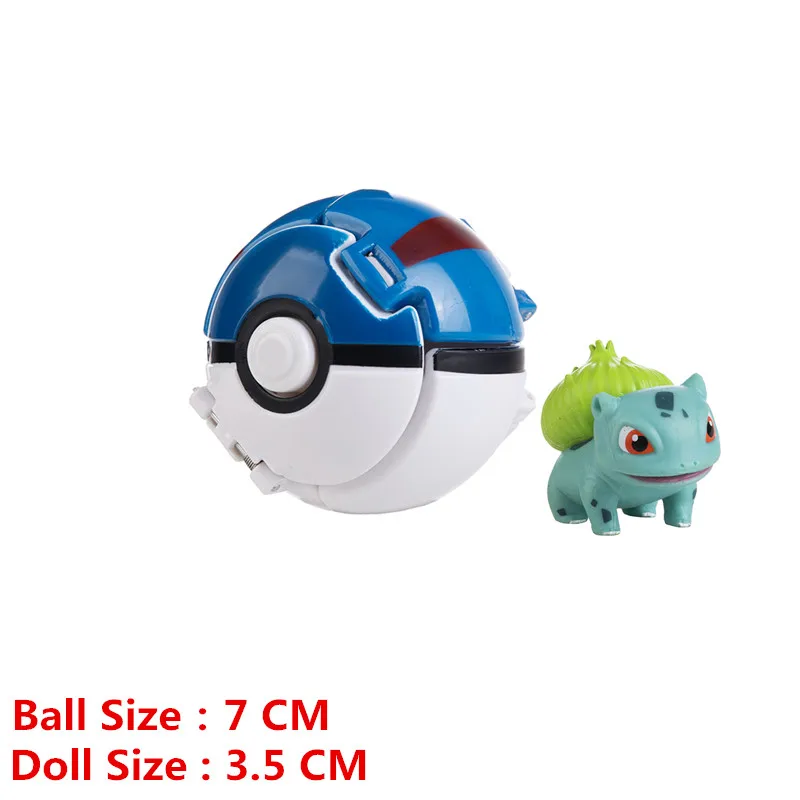 20 видов стилей Мячи покемона с Косплей Аниме Фигурка Пикачу Сквиртл чармандер Eevee