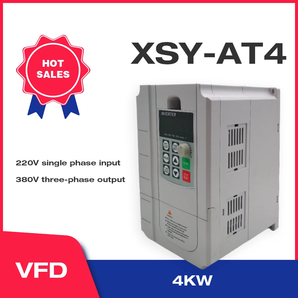 

CoolClassic VFD Inverter 4KW 220V in and 380V out single phase 220V household electric input and Real Three-phase 380V output