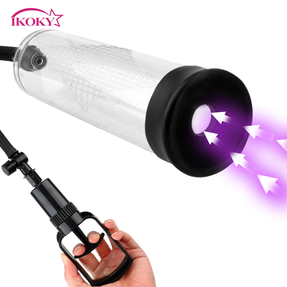 Вакуумный насос IKOKY для увеличения пениса мужской увеличитель вибрирующий