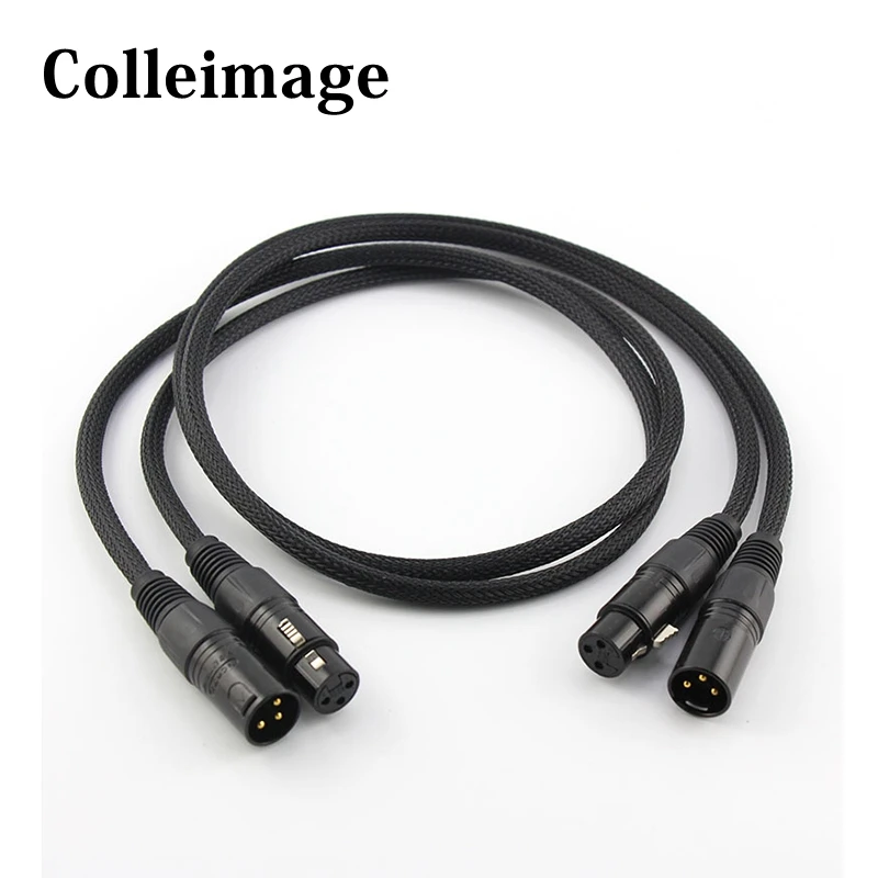 1 пара hi fi 2 XLR штекер гнездо аудиокабель высокой производительности 3 Pin разъемы