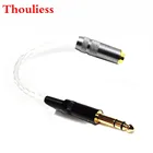 Thoulies 10 см HIFI 7n посеребренный 6,35 мм TRS 3-контактный штекер до 4,4 мм сбалансированный Женский аудио-адаптер кабель 6,35 до 4,4 разъем