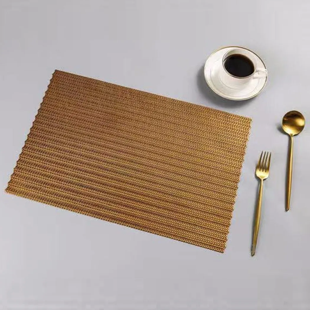 

Non-slip Thermal Insulation Hollow Rectangular Wheat Ear Placemats Environmentally Friendly Japanese Table Mats Kitchen Tools
