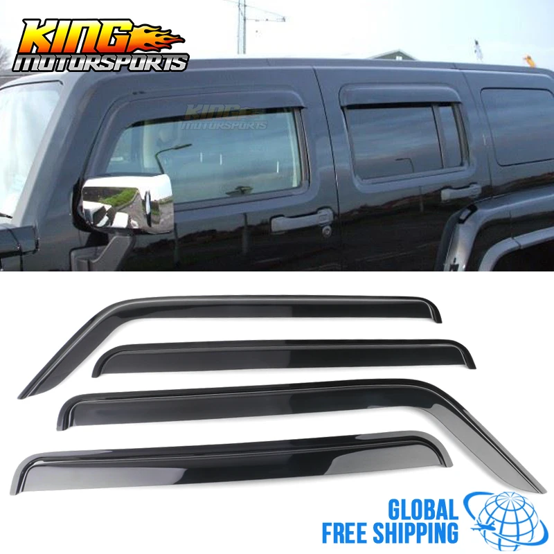 Акриловые оконные козырьки подходят для 05-09 Hummer H3 4 шт. в комплекте глобальная
