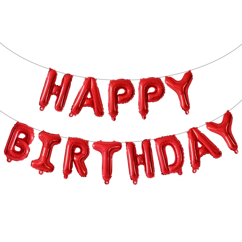 13 шт Счастливые воздушные шары для украшения дня рождения розовые золотые черные