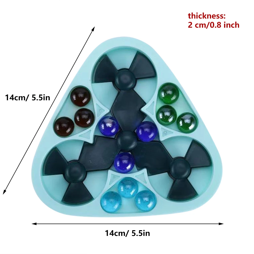 Mini Marbles Game Set with Rotating Disc Stress Relief Ball Toy Pinball Early Education for Children Adult | Дом и сад