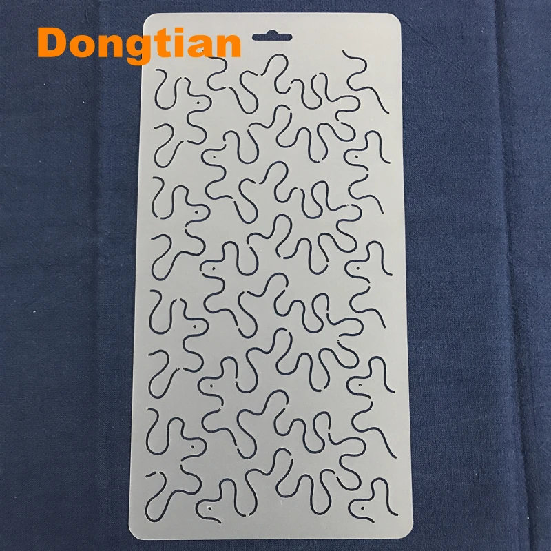 

Big size Semitransparent Classic Pattern Free Crimping Template 32*16.5cm
