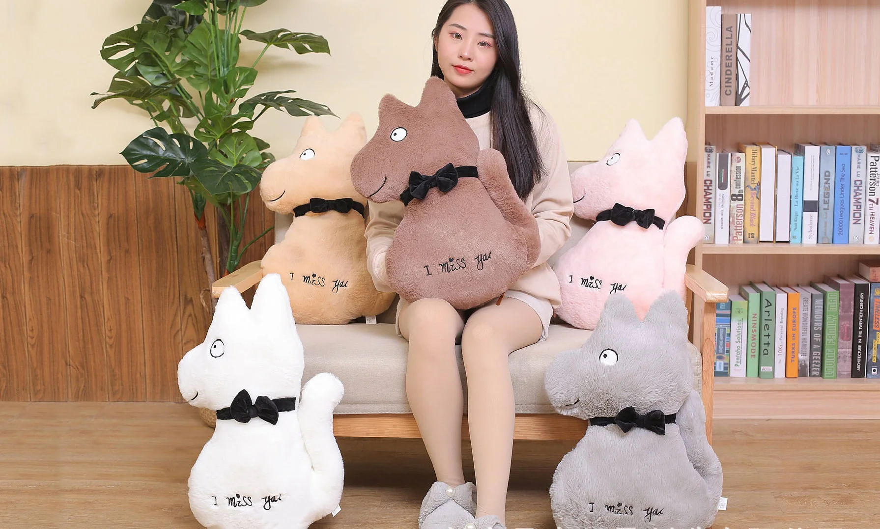 

Новинка 30*45 см плюшевый белый волк удобное одеяло мягкая подушка Успокаивающая кукла высокое качество Декоративная Подушка Рождественский подарок