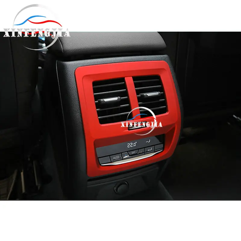 

For BMW X3 X4 G02 G01 18-19 1pcs Red Rear Air Vent Outlet Panel Cover Trim