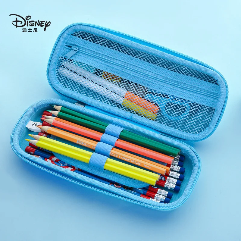 

Two Styles Original Disney Frozen Princess New Pencil Case Girl Pupils Cute Stationery Box Frozen Large Capacity Pencil Case