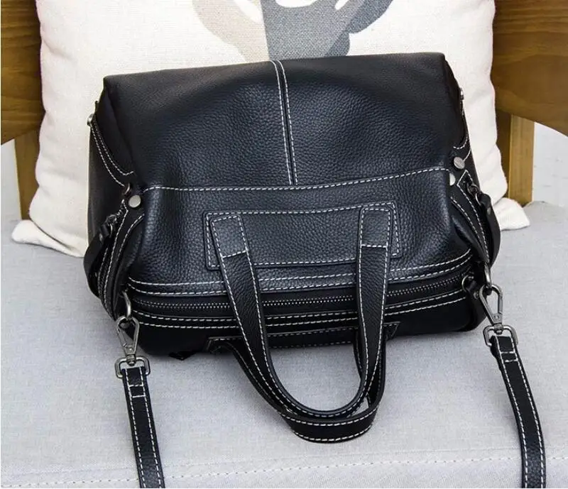 Сумка-тоут San Maries женская из натуральной воловьей кожи роскошный саквояж на плечо