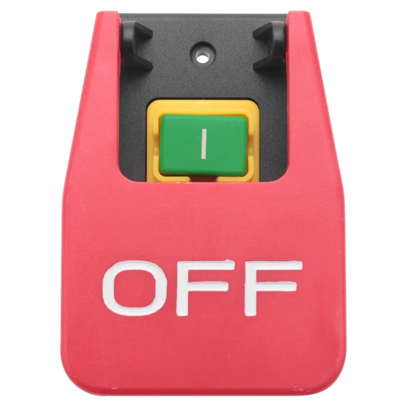 Off-On Red Cover Emergency Stop Push Button Switch 16A Power-Off/Undervoltage Protection Electromagnetic Start | Игрушки и хобби