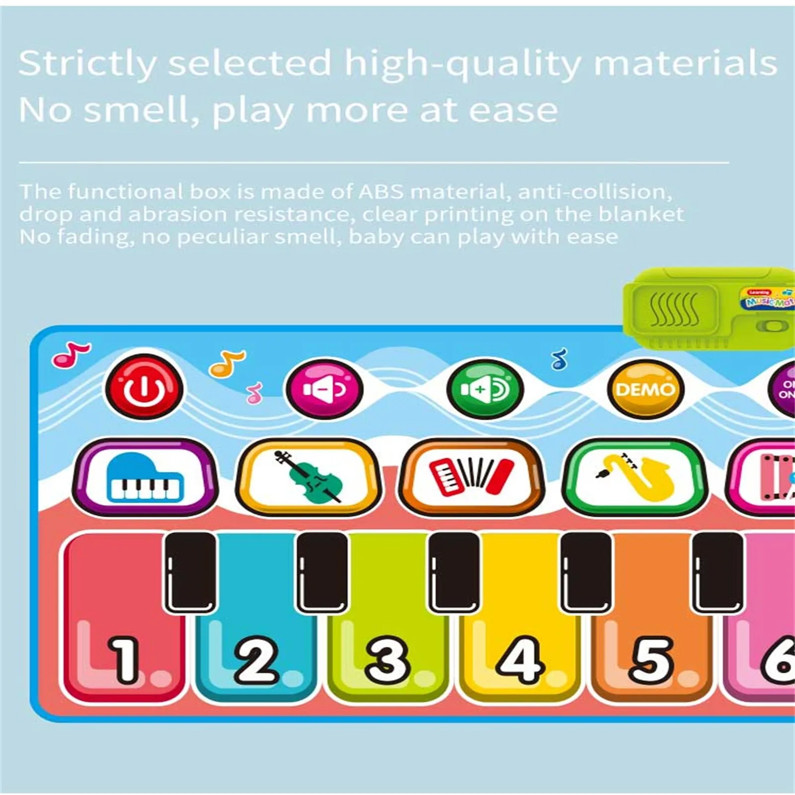 

Musical Mat with Animal Voice Baby Piano Playing Carpet Music Game Instrument Toys Early Educational Toys for Kids Gift