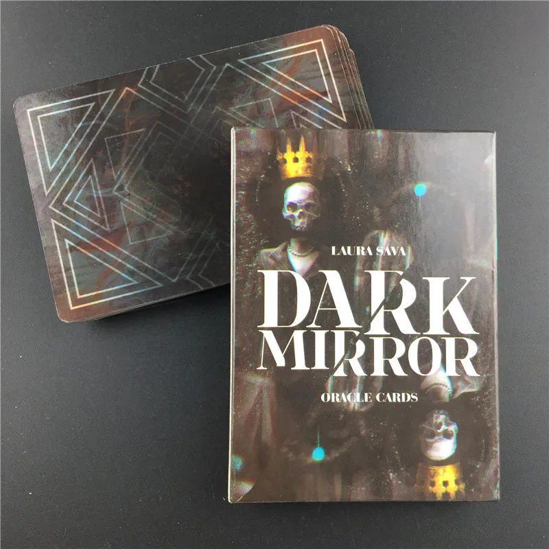 Карты Tarot темные зеркальные карты с изображением оркула настольные для