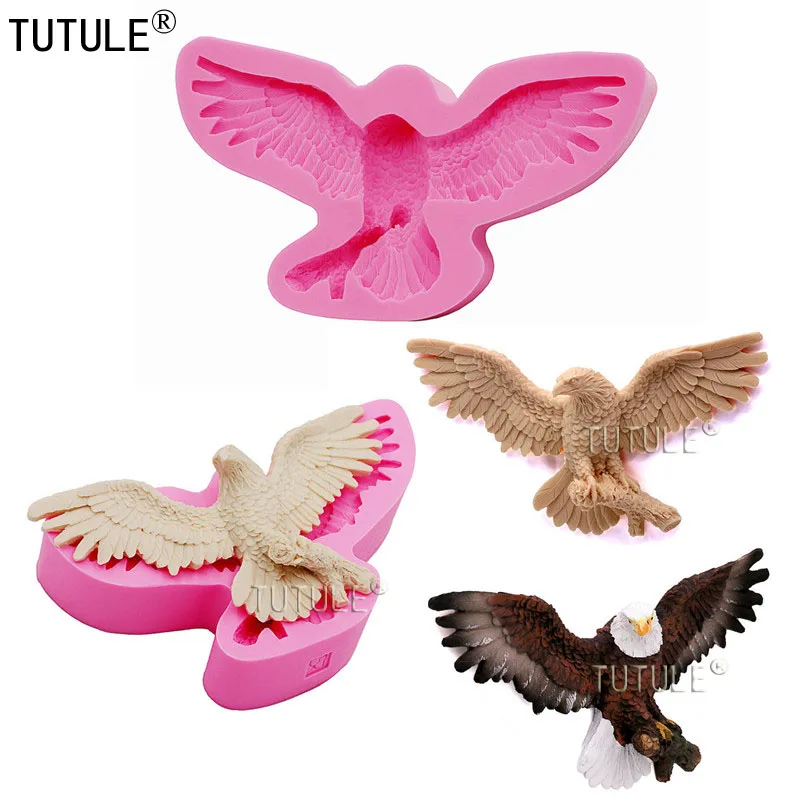 

Bald Eagle Silicone Rubber Flexible Food Safe Mold- Resin Clay Fondant Chocolate Soap Silicone Jewelry Making Mold
