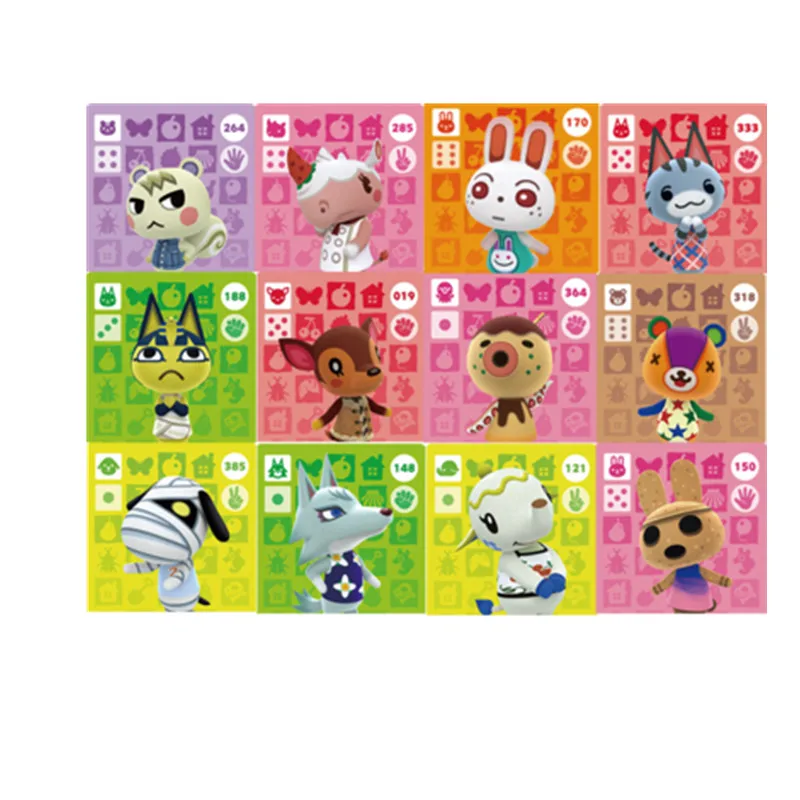 12 шт. Популярная Монета с пересечением животных NFC карта амиибо для жителей дома