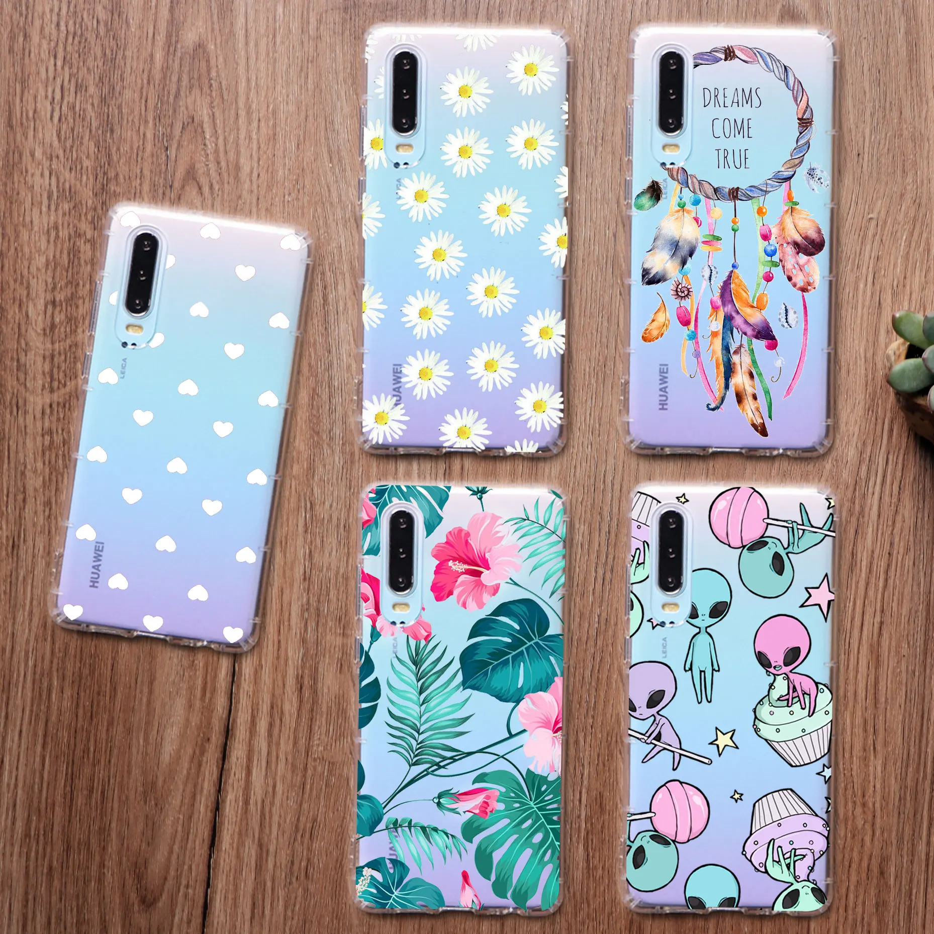 Прозрачный чехол для телефона huawei P20 lite p20 pro p30 p8 p9 p10 plus honor 10 mate 20 Мягкий