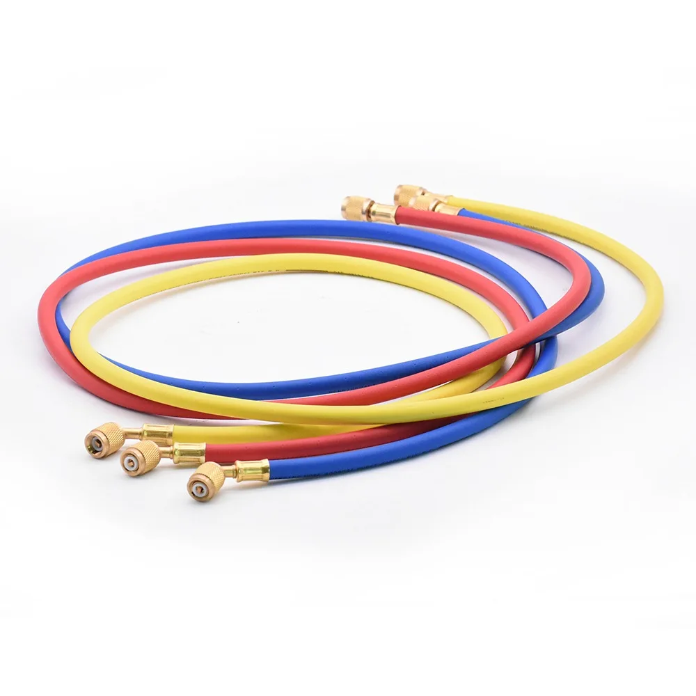 

2m Air Conditioning Fluoride Tube 800PSI Conditioner Refrigerant Manifold 1/4 Inch HVAC Air Condition Hose for R410a R32
