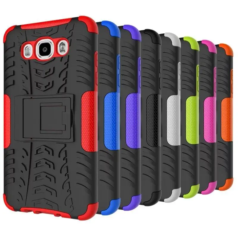 

Peaktop Phone Case For Samsung Galaxy J7 2016 J710 J710F Case Heavy Duty Armor Hybrid Anti-knock Silicon Hard Back Cover