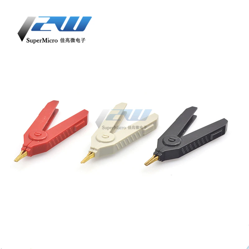 Зажим крокодил с покрытием из чистой меди положительный и отрицательный полюс